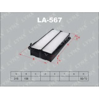 Фильтр воздушный LYNXauto LA567 фото