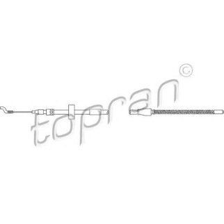 Трос стояночного тормоза topran 104084585 фото