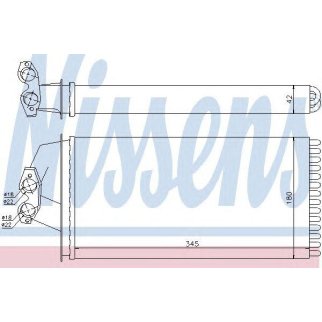 Радиатор отопителя Nissens 72036 фото