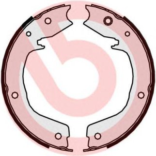 Колодки ручного тормоза к-кт brembo S 54 524 фото