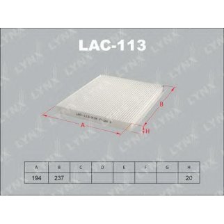 Фильтр салона LYNXauto LAC-113 фото