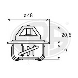 350048_термостат! Daewoo Lanos/Nexia/Nubira/Espero 1.4-1.8 95> фото