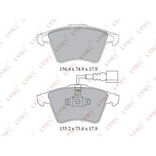 Колодки тормозные передние к-кт LYNXauto BD8032 фото
