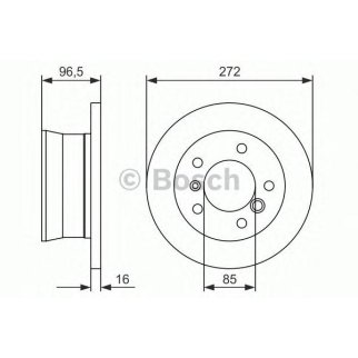 Диск тормозной задний BOSCH 0 986 478 433 фото