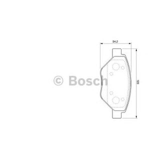 Колодки тормозные RENAULT Megane 2 (03-) передние (4шт.) BOSCH фото