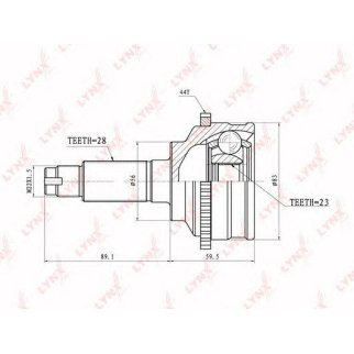 ШРУС наружный LYNXauto CO3652A фото