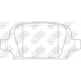 Колодки тормозные к-кт NiBK PN0192 фото