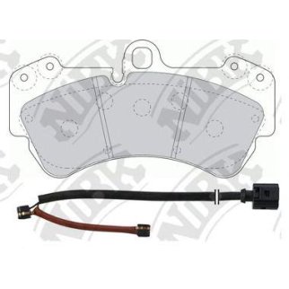 PN0346W-NIBK_колодки дисковые передние! VW Touareg 4.2/2.5TDi/5.0TDi 02> фото