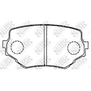 Колодки тормозные передние к-кт NiBK PN9382 фото