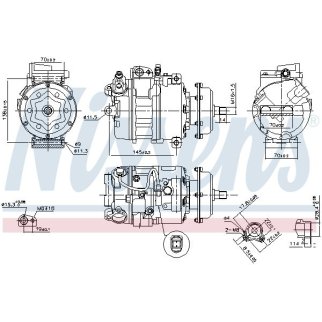 Компрессор системы кондиционирования Nissens 890635 фото