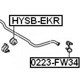 Втулка заднего стабилизатора FEBEST HYSB-EKR фото 2 Втулка заднего стабилизатора FEBEST HYSB-EKR фото 2