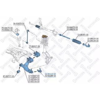 52-00323-SX_опора шаровая! Ford Focus 04>/Focus C-Max 03>, Volvo S40/V50 04> фото