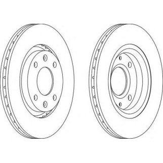 Диск тормозной передний FERODO DDF1140 фото
