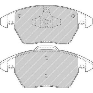 Колодки тормозные передние к-кт FERODO FDB1728 фото