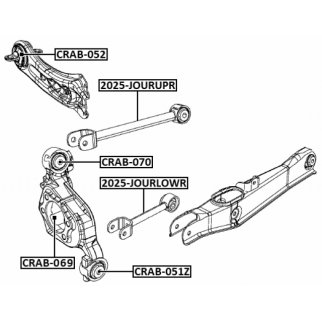 Сайлентблок FEBEST CRAB-069 фото 2
