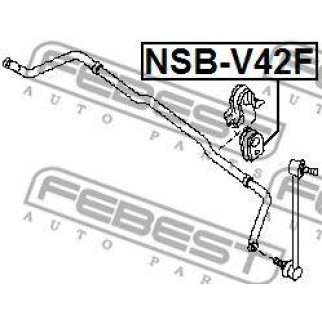 NSBV42F_втулка стабилизатора переднего! Nissan Quest V42 фото