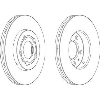 Диск тормозной передний вентилируемый FERODO DDF927 фото