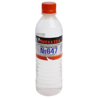 Растворитель 647 WELLTEX пласт.бут. 0,5л фото