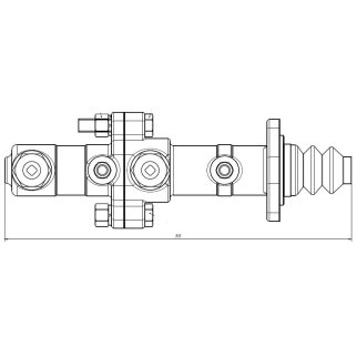 Цилиндр торм. для а/м ГАЗ-53/66/3307 главный без бачка (CF 106) фото 3