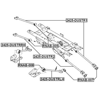 Сайлентблок подвески FEBEST RNAB-008 фото 2