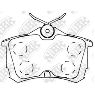 Колодки тормозные задние дисковые к-кт NiBK PN8109 фото