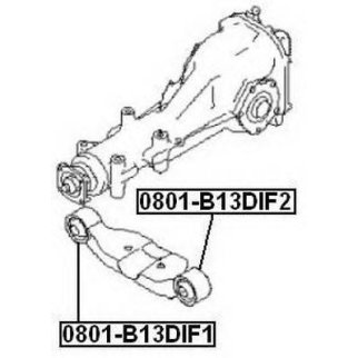 Сайлентблок ASVA 0801-B13DIF1 фото