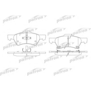 Колодки тормозные передние к-кт PATRON PBP1510 фото