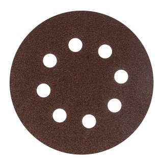 Круг абразивный на ворсовой подложке под &quot;липучку&quot;, перфорированный, P 60, 125 мм, 5 шт.// Сибртех фото