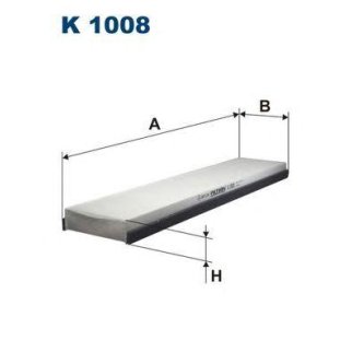 Фильтр салона FILTRON K 1008 фото