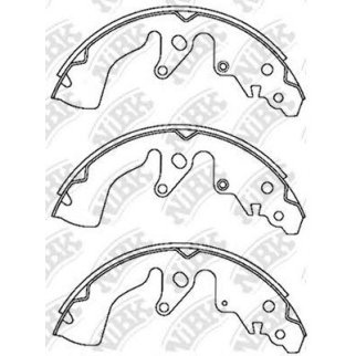 Колодки барабанные к-кт NiBK FN9970 фото