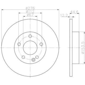 Диск тормозной передний не вентилируемый TEXTAR 92131803 фото