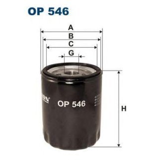 Фильтр масляный FILTRON OP 546 фото
