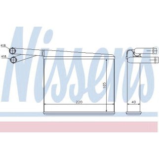 Радиатор отопителя Nissens 72043 фото