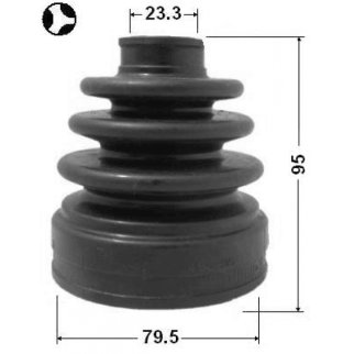 Пыльник ШРУСа FEBEST 0415-CU20 фото 2