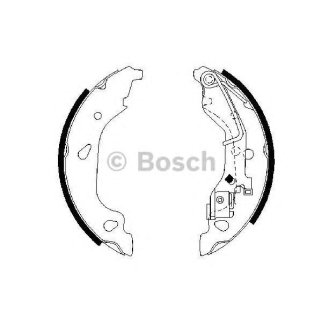 Колодки барабанные к-кт BOSCH 0 986 487 596 фото