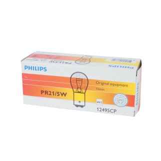 Лампа 12V PR21/5W 21/5W PHILIPS 1 шт. картон 12495CP фото