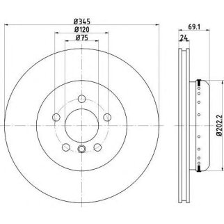 Диск тормозной задний TEXTAR 92253925 фото