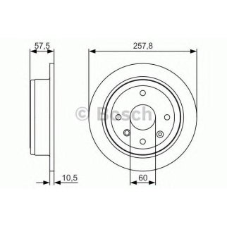 Диск тормозной задний BOSCH 0 986 479 S08 фото