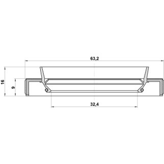95HBY34630915L_сальник дифференциала! 34x63x9/15.5 Toyota Celica/Carina/Corolla 83> фото 2