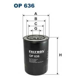 Фильтр масляный FILTRON OP 636 фото