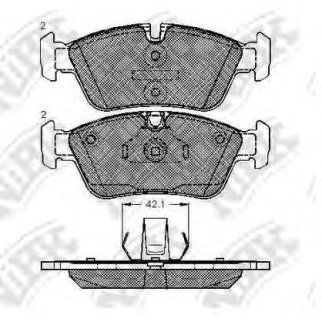 Колодки тормозные передние к-кт NiBK PN0010 фото