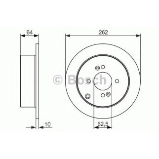 Диск тормозной задний BOSCH 0 986 479 371 фото