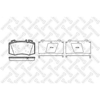 780 000B-SX_колодки дисковые п.! с антискрип. пл. MB W163 3.5-5.0/4.0CDi/W220 2.8-6.0/3.2CDi 98> фото