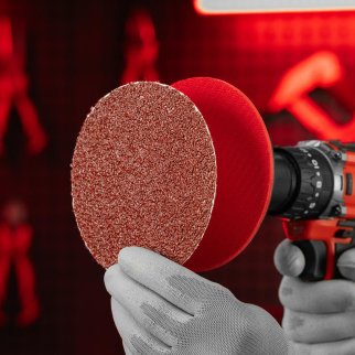 Круг абразивный на ворсовой подложке под "липучку", P 24, 125 мм, 10 шт.// MATRIX фото 6