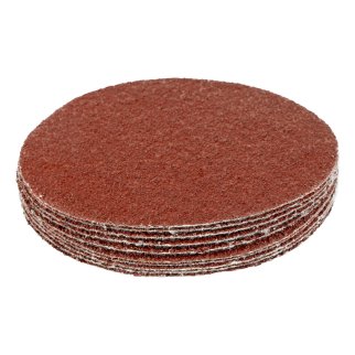 Круг абразивный на ворсовой подложке под "липучку", P 24, 125 мм, 10 шт.// MATRIX фото