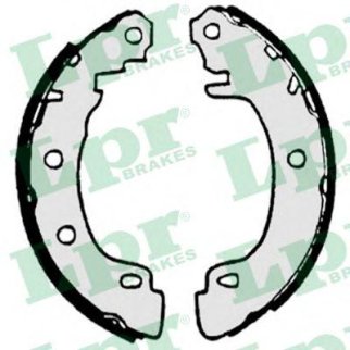 Колодки барабанные к-кт Lpr 07170 фото