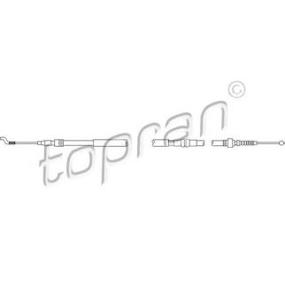 Трос стояночного тормоза topran 108109585 фото