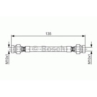 Шланг тормозной BOSCH 1 987 476 400 фото