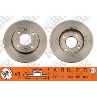 RN1230_диск тормозной передний! Hyunday Elantra/Matrix 1.6/1.8/2.0i/1.5/2.0CRDi 00> фото