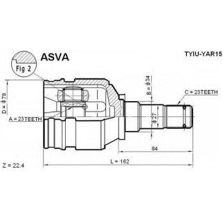 ШРУС внутренний 23x34x23 фото